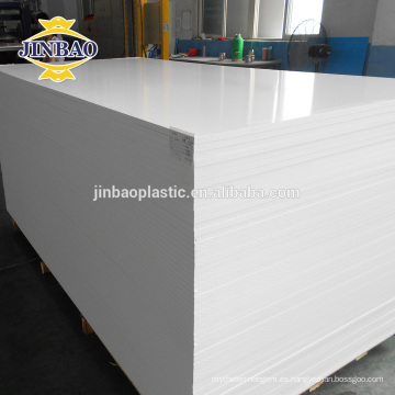 JINBAO Reciclado de hojas de plástico pvc tablero de espuma material de gabinete